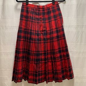 Vintage Lord & Taylor Wool Pleated Skirt